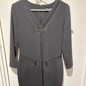 Karl Lagerfeld grey dress